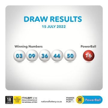 POWERBALL RESULTS: FRIDAY, 15 JULY 2022 Now Available 