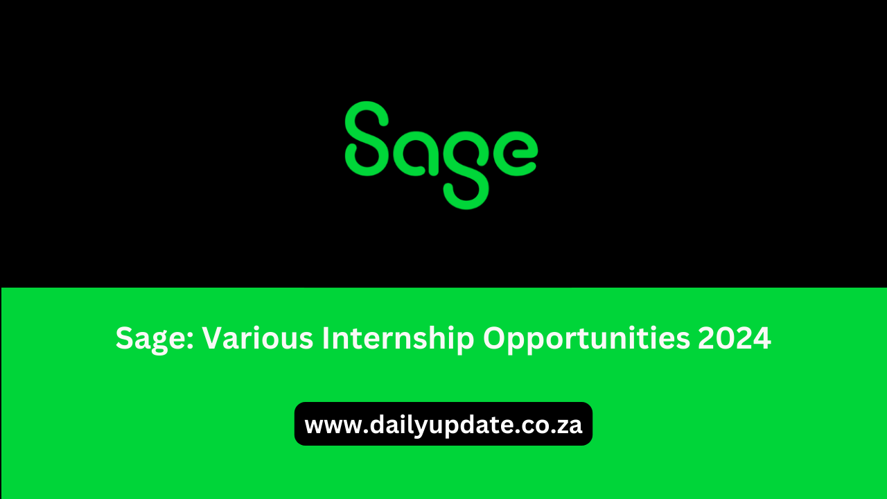 Sage: Various Internship Opportunities 2024 