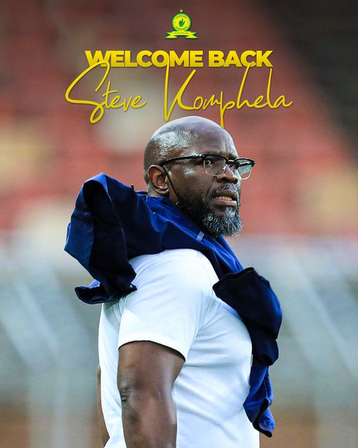 MAMELODI SUNDOWNS WELCOMES BACK STEVE KOMPHELA