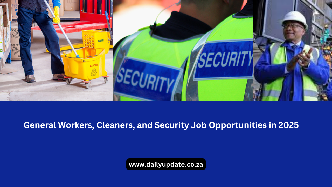 General Workers, Cleaners, and Security Job Opportunities in 2025