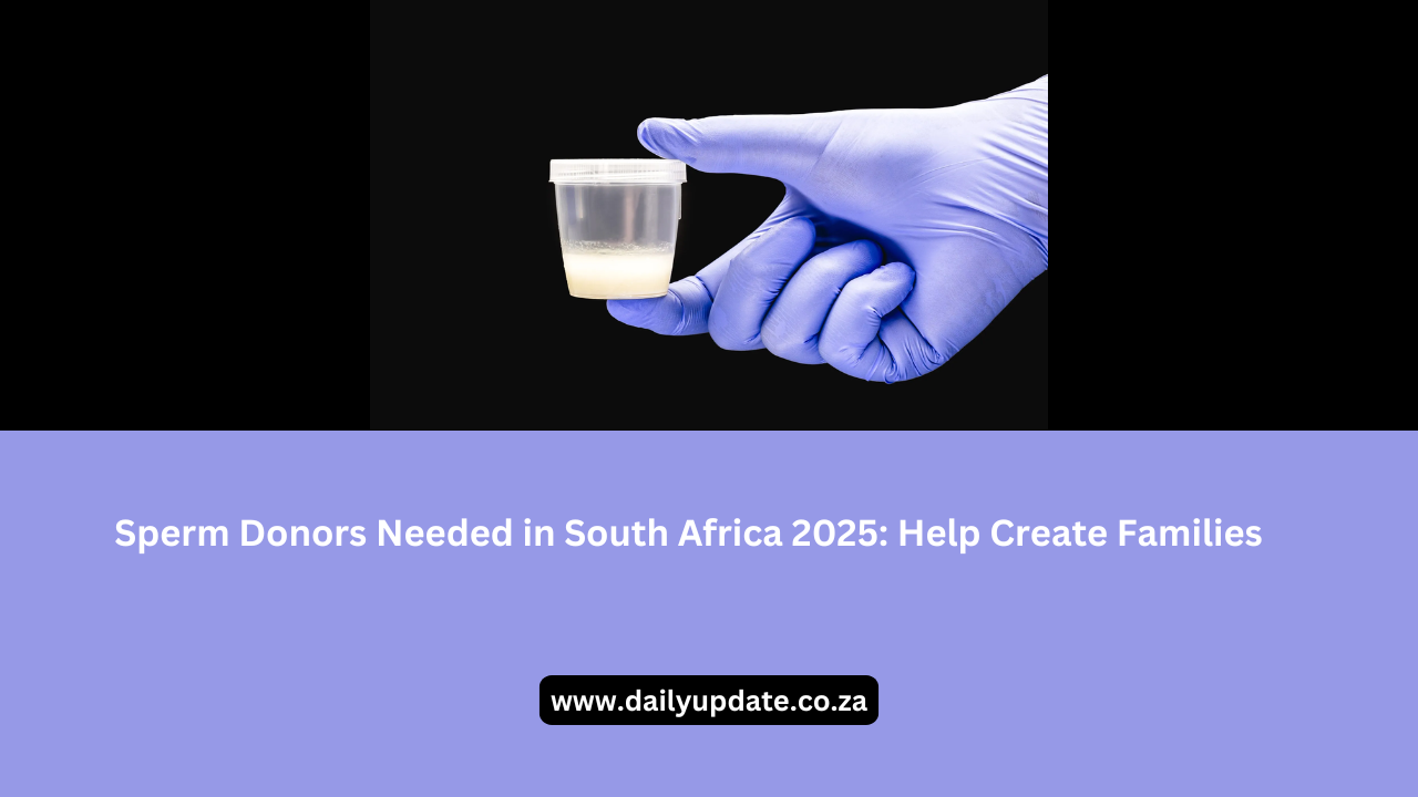 Sperm Donors Needed in South Africa 2025: Help Create Families