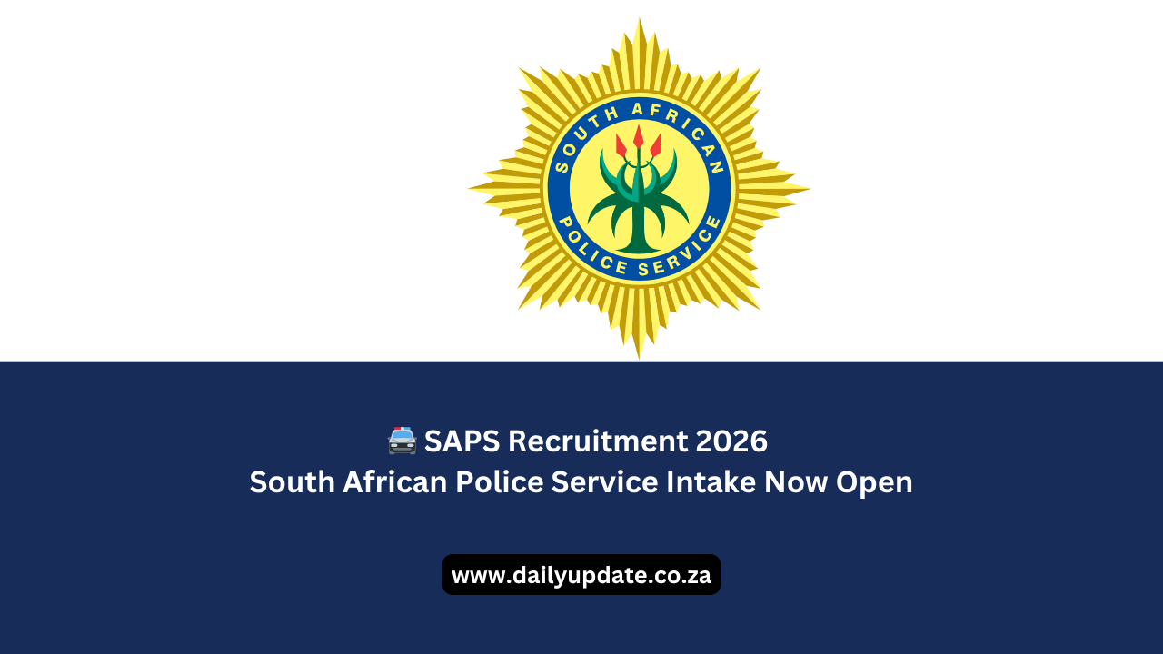 🚔 SAPS Recruitment 2026 – South African Police Service Intake Now Open