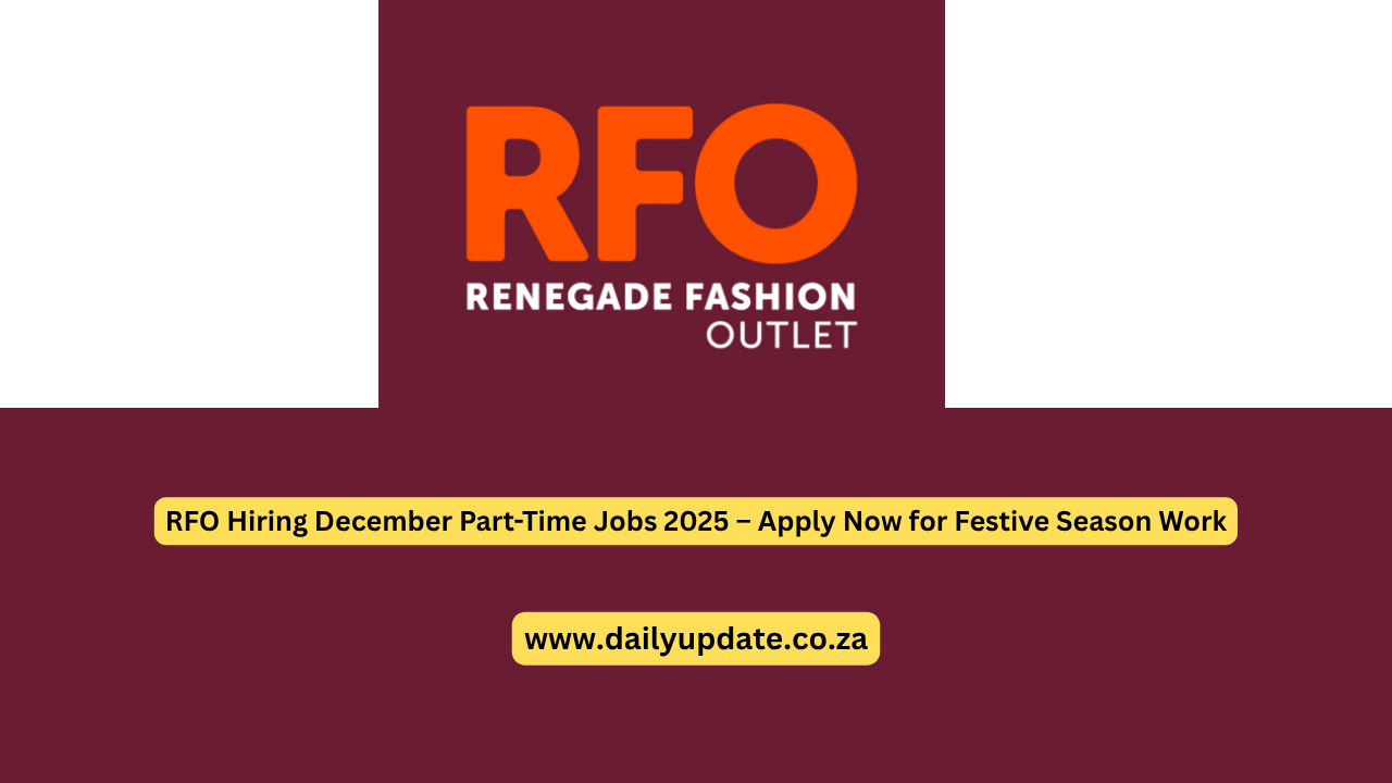 RFO Hiring December Part-Time Jobs 2025 – Apply Now for Festive Season Work