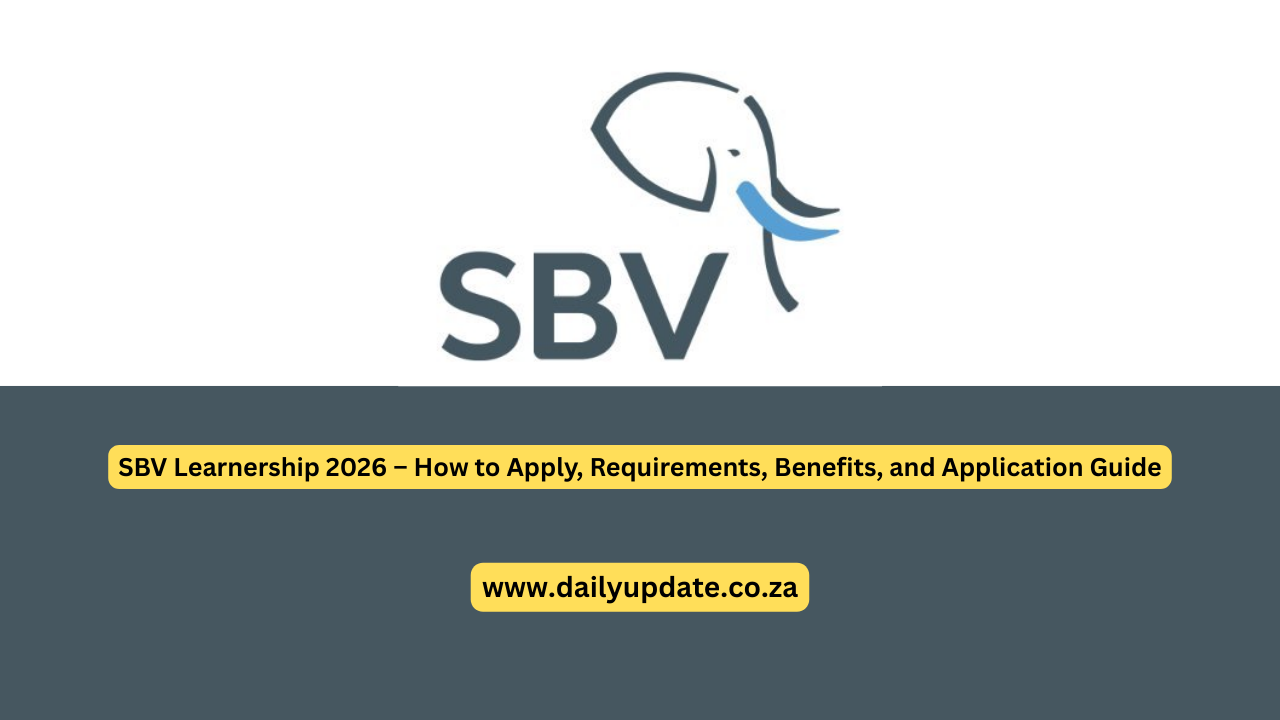 SBV Learnership 2026 – How to Apply, Requirements, Benefits, and Application Guide