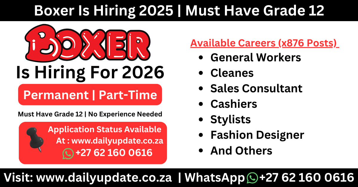 Boxer Hiring 2026 in South Africa: Complete Guide to Career Opportunities, Application Process & Expansion Plans