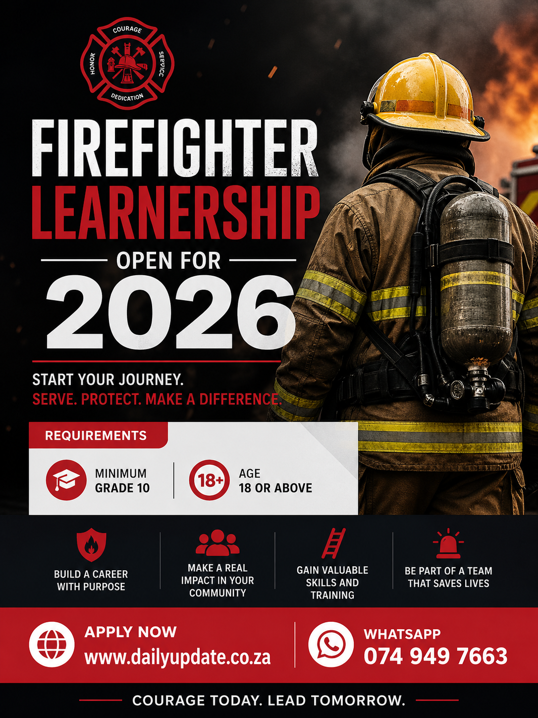 Firefighter Learnership 2026: Your Complete Guide to Applying and Building a Career in Fire & Rescue Services