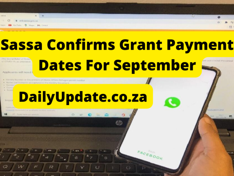 Sassa Confirms Grant Payment Dates For September