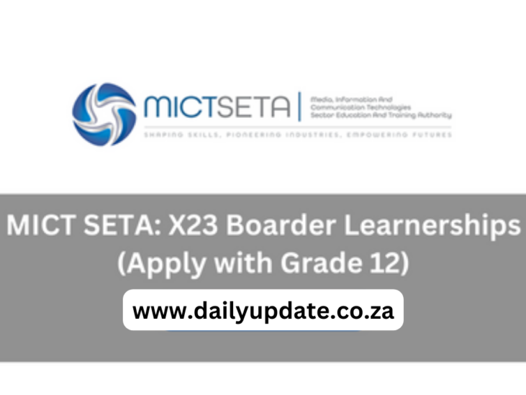 MICT SETA: X23 Boarder Learnerships (Apply with Grade 12)