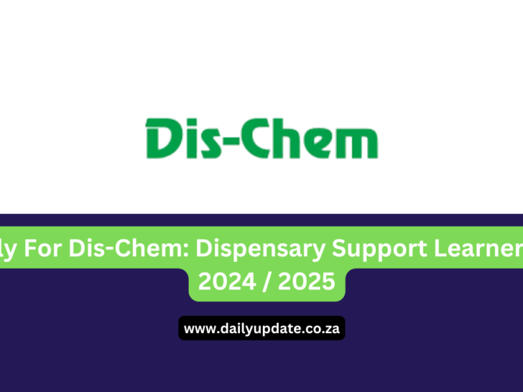 Apply For Dis-Chem: Dispensary Support Learnerships 2025