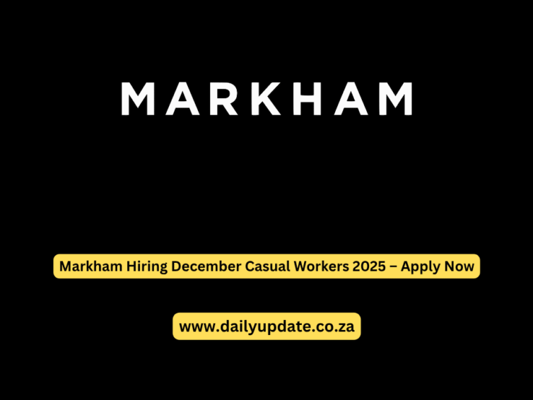 Markham Hiring December Casual Workers 2025 – Apply Now