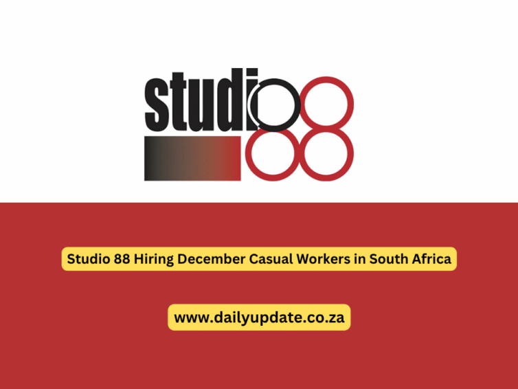 Studio 88 Hiring December Casual Workers in South Africa