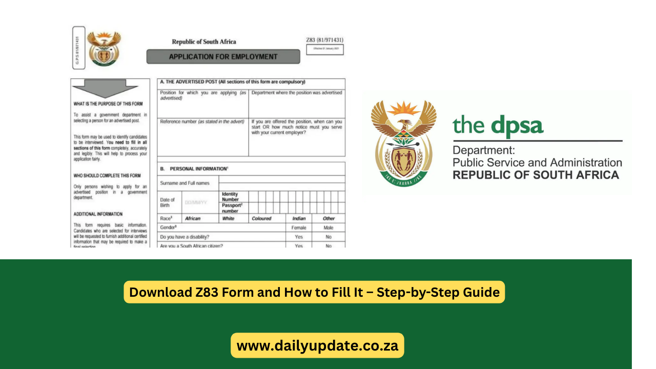 Download Z83 Form and How to Fill It – Step-by-Step Guide - daily update