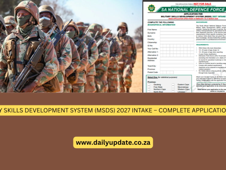 MILITARY SKILLS DEVELOPMENT SYSTEM (MSDS) 2027 INTAKE – COMPLETE APPLICATION GUIDE