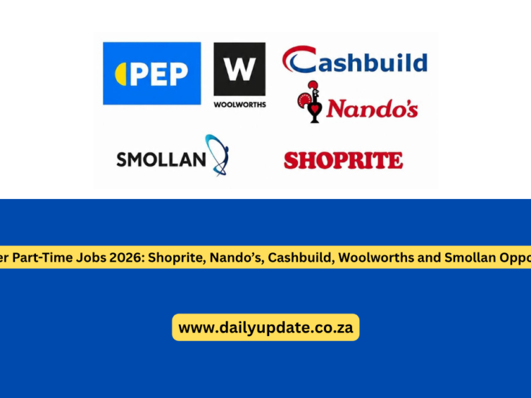 December Part-Time Jobs 2026: Shoprite, Nando’s, Cashbuild, Woolworths and Smollan Opportunities
