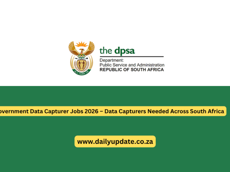 Government Data Capturer Jobs 2026 – Data Capturers Needed Across South Africa